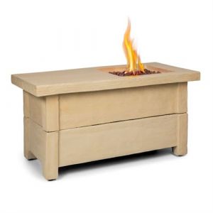 Blumfeldt Chauffage &agrave; gaz - Corinth - 40.000BTU/13kW - Couverture Br&ucirc;leur en acier inoxydable - Bois