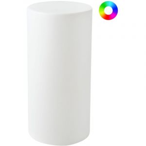 Beliani Lampadaire d'extérieur LED PIEDRA Blanc