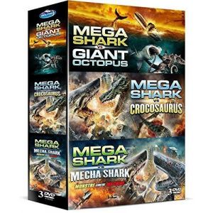 Image de Coffret mega shark : Mega Shark vs Giant Octopus - Mega Shark Vs Crocosaurus - Mega Shark Vs Mecha Shark [DVD]