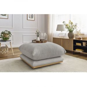 Bobochic Fauteuil & pouf Pouf ernest Gris clair