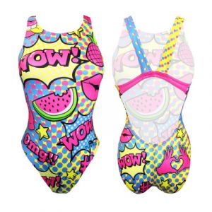 Maillot de bain 1 pièce femme Turbo Cool Comic