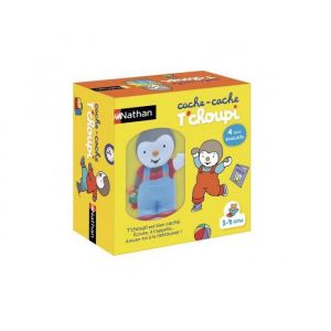 Nathan Jeu cache cache t choupi 4 jeux evolutifs enfant 1 a 4 ans - cherche et trouve - avec figurine parlante - set jouet educatif + carte