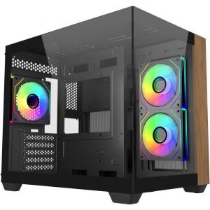 Cooler master Elite 481 Wood Mini Tower Noir