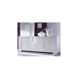 Azura home design Buffet ZEOS 210 cm blanc - Blanc