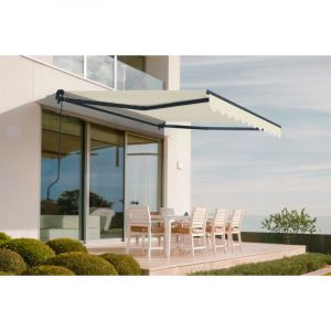 Cazeboo - Store banne monobloc vecchio 3x2,5m - Toile premium 320g/m² Beige