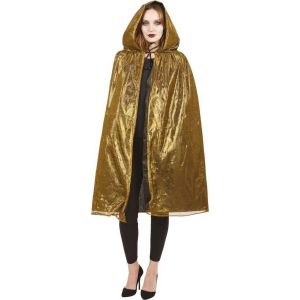 Ruedelafete Cape avec capuche Or brillant
