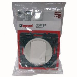 Image de Legrand Celiane LEG99730 poussoir 6 amp&egrave;res blanc &agrave; composer