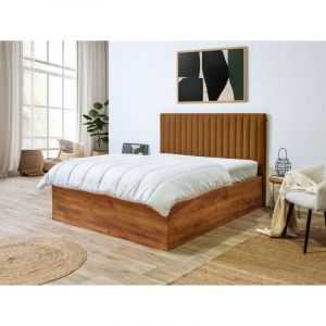 Bobochic Lit coffre oceane rangement xl 180x200 Orange