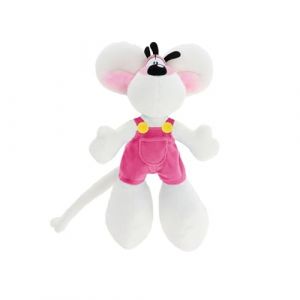 Peluche Diddl en salopette rose 20cm - Rose