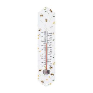 Esschert design Thermomètre 30 cm imprimé abeilles