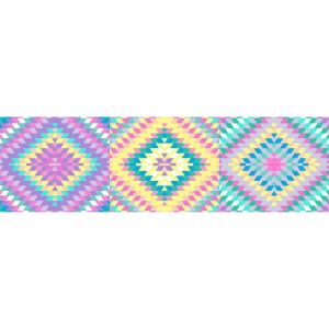 Alter Doge Milano Chemin de cuisine, 100% Made in Italy, Tapis antitache avec impression numérique, Tapis antidérapant et lavable, Modèle Vintage - Christiane, cm 280x52