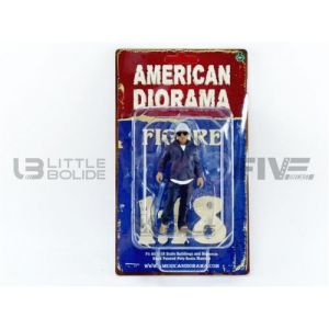 American Diorama Voiture Miniature De Collection 76280 Blue Grey