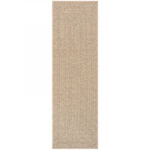 VidaXL Tapis zizur 80x250 cm aspect de jute intérieur et extérieur Brown