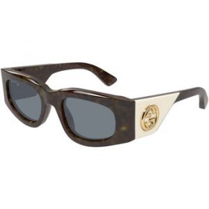 Gucci Femme GG1664S 003 Lunettes de soleil Acétate Havane Gris Carré