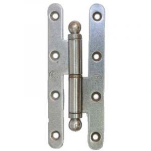 Paumelle rustique boule n&deg;27 c&eacute;ment&eacute; vernis 110x55mm droite - BROS - 27ARD11533