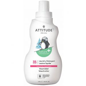 Image de Attitude Little Ones Lessive Liquide pour Bebe - Sans Parfum (35 la...