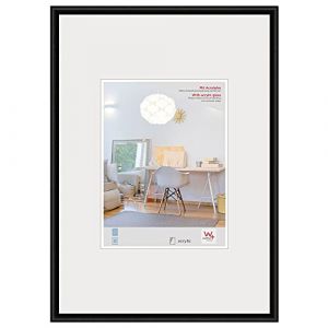 Walther design Cadre photo walther design noir 60 x 80 cm avec verre d’art, cadre en plastique New Lifestyle KVX080B