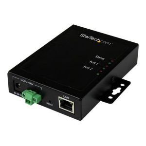 Image de StarTech.com NETRS2322P - Serveur de périphériques à 2 ports série RS232 vers IP Ethernet