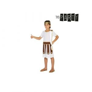 AC-Déco Déguisement romain - 5/6 ans - Blanc - Enfant - Livraison gratuite - Marron