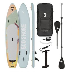 Capital Sports Kipu - Polyvalent, Stand Up, Planche de Paddle, Sup Board, Paddleboard Gonflable, Sup-Board-Set Cruiser, Multicolore, 365 cm