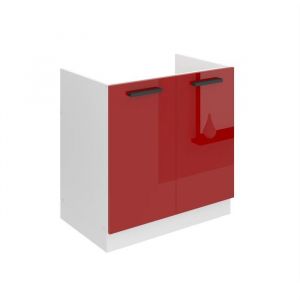 Belini - Meuble Cuisine Bas sans Plan de Travail sdz i Meubles de Cuisine - Taille: 51,6 x 80 x 82 cm i Meuble sous Evier - 2 Portes i Couleur :