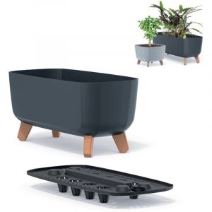 Pot de fleurs sur pieds gracia case DGCL400 Anthracite