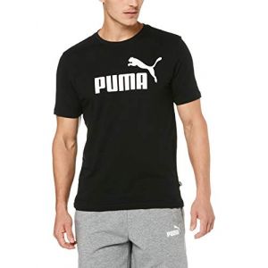 Puma Polo Ess logo tee black mc Noir - Taille EU L,EU XL