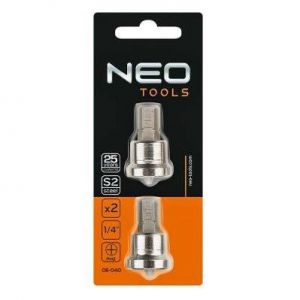 Image de Lot de deux embouts de visseuse placo 1/4 NEO TOOLS 06-040