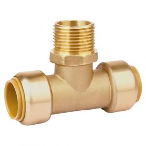 Boutté Raccord Te pour tous tubes M15x21 - D: 16mm - Raccord sans soudure