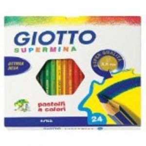 Pastel giotto 12 pz supermina 235700
