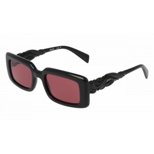 Liu Jo Femme LJ806S 001 Lunettes de soleil Bio-inject Noir Rouge Carré Normale