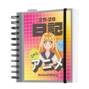 Grupo erik Agenda scolaire 2025/2026, page journalière M, 11 mois, tendance anime
