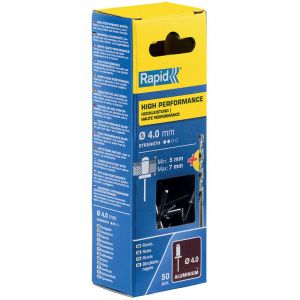 Rapid Blister 50 rivets &oslash;4x10mm alu + m&egrave;che 5001459