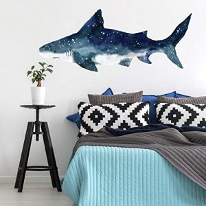 ROOMMATES Sticker Géant Repositionnable Requin