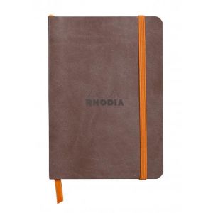 Rhodia 117353C - Carnet souple rama chocolat format 10,5 x 14,8 cm 144 pages ivoire 90 g/m&sup2;, dot grid (grille de points)