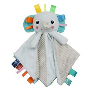 Bright Starts Cuddle'n Tags doudou plat 0 m+ Elephant 1 pcs