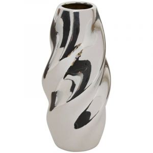 Atmosphera Vase Sky argent H21,5cm créateur d'intérieur