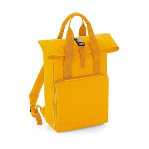 Sac À Dos Urbain Rolltop Et Poignées 14 Litres Bg118 Jaune Moutarde Neuf