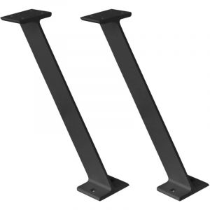 Nordlinger - pro Lot de 2 Supports de snack Zen - Noir - Simple et rapide à poser
