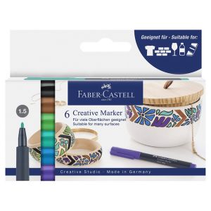 Faber-Castell Marqueur cr&eacute;atif 6 pcs For&ecirc;t de f&eacute;es