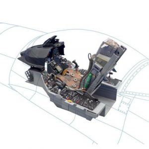 Tamiya Accessoire maquette avion militaire : Poste de pilotage pour F-16 Fighting Falcon