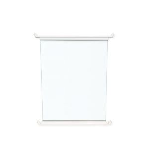 Orial - Barri&egrave;re de piscine 0m90 JADE verre blanc RAL 9010B