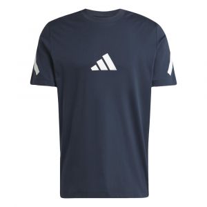 Adidas T-shirt Z.N.E. manches courtes bleu fonc&eacute; - M