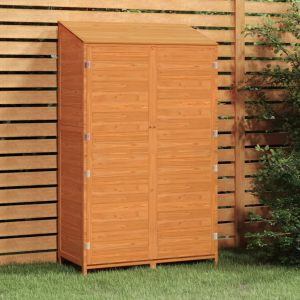 Image de VidaXL Remise de jardin Marron 102x52x174,5 cm Bois de sapin solide