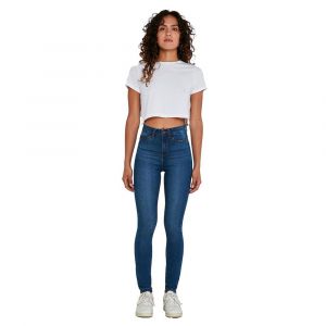 Noisy may NOS DE Nmcallie Hw Skinny Jeans Vi021mb Noos, Bleu (Medium Blue Denim Medium Blue Denim), 38 /L30 (Taille Fabricant: 29) Femme