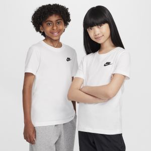 Nike Junior B NSW TEE EMB FUTURA LBR white/black, Apparel, white/black, taille: 170 - Couleur Blanc - Taille 170