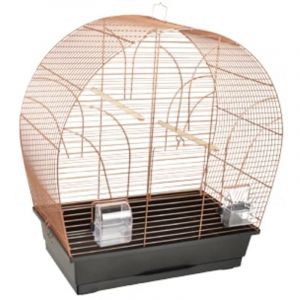 Flamingo Cage à oiseaux Saga Cuivre 51x28x55 cm