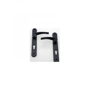 Quincadeco Poignée de porte intérieure Coralie noir trou cylindre
