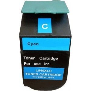 Toner compatible Lexmark C540H2CG - Couleur : Cyan