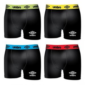 Umbro Lot De 4 Boxers Coton Homme - Taille XL - Multicolore